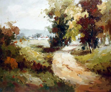 1070-T2 | 50cm x 61cm | chemin rural 